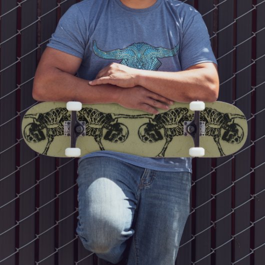 Skateboard Planche à roulettes squelette ! (Extérieur 3)