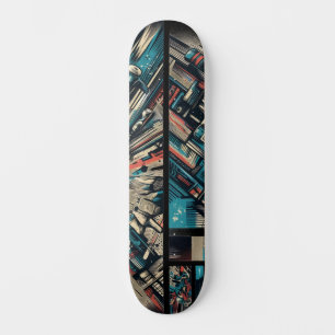 Skateboard Planche à roulettes Street Art Tech Rétro-Futurist