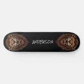 Skateboard planche à roulettes Tête de lion en colère personn (Horz)