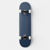 Skateboard Planche à roulettes texturée bleue au design moder (Recto)
