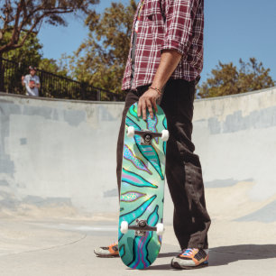 Skateboard Planche à roulettes Turquoise Coral Branch