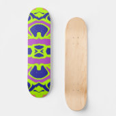 Skateboard Planche à roulettes, un motif classique multicolor (Recto)