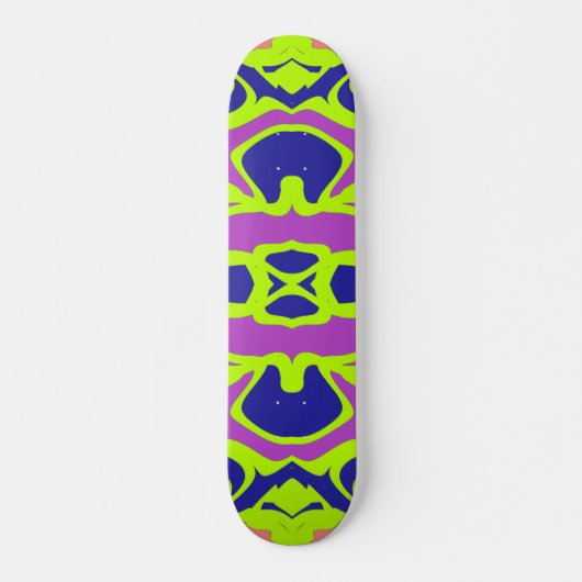 Skateboard Planche à roulettes, un motif classique multicolor (Devant)