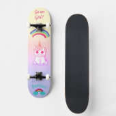 Skateboard Planche à roulettes Unicorne (Recto)