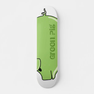 Skateboard Planche à roulettes verte de porc (mini)