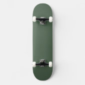 Skateboard Planche à roulettes verte texturée design moderne  (Recto)