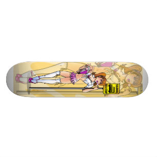 Skateboard Planche à roulettes vilaine d'écolière