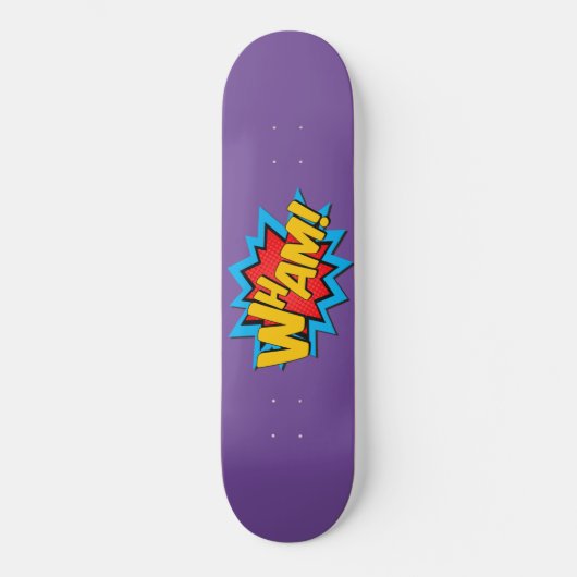 Skateboard Planche à roulettes - Wham! Violet (Recto)