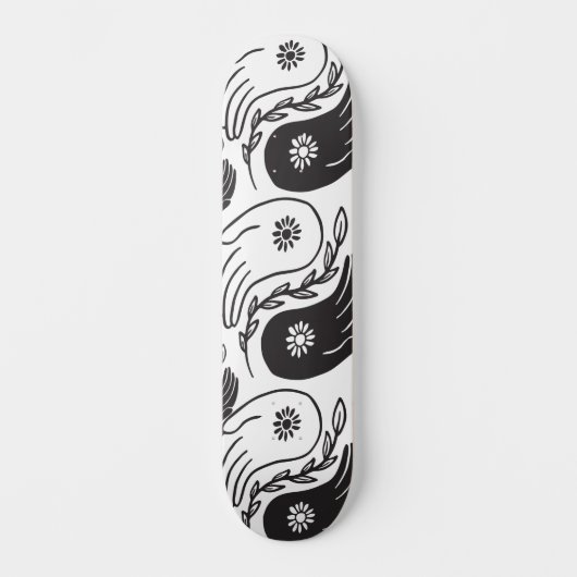 Skateboard Planche à roulettes yin yang (Recto)