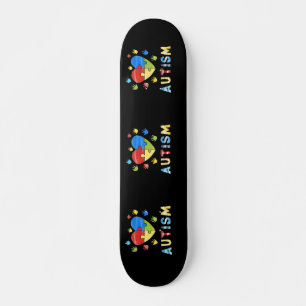 Skateboard planche à sensibilisations sur l'autisme
