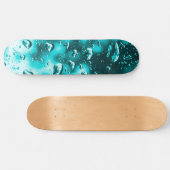 Skateboard Planche à skateboard, conception Turquoise Raindro (Horz)