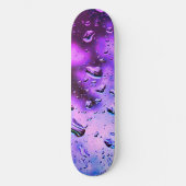 Skateboard Planche à skateboard, Deep Purple Raindrops design (Recto)