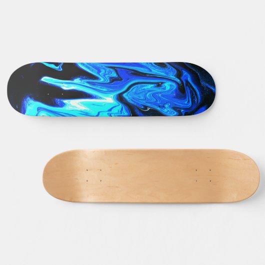 Skateboard Planche Abstraite Iridescente (Horz)