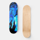 Skateboard Planche Abstraite Iridescente (Recto)