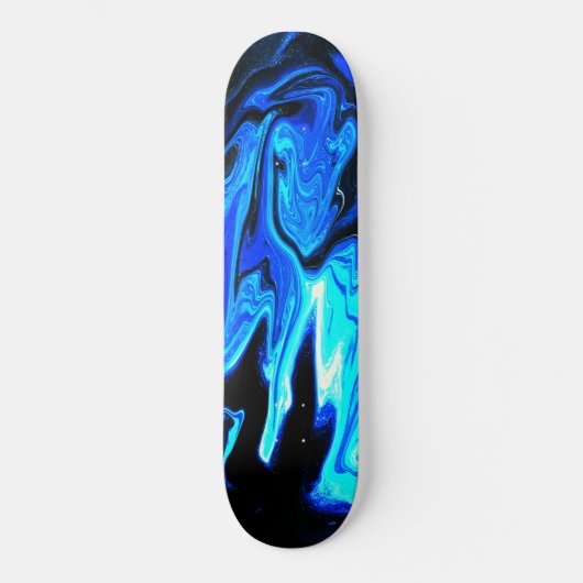 Skateboard Planche Abstraite Iridescente (Recto)