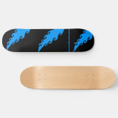 Skateboard Planche bleue et noire (Horz)