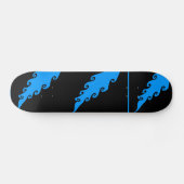 Skateboard Planche bleue et noire (Horz)