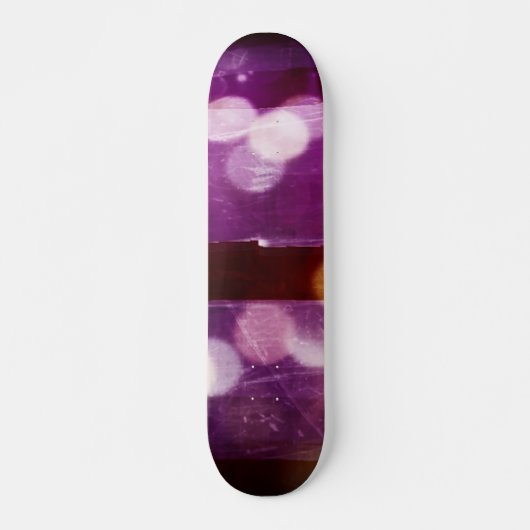 Skateboard Planche de patinage Abstraite Purple Bokeh (Devant)