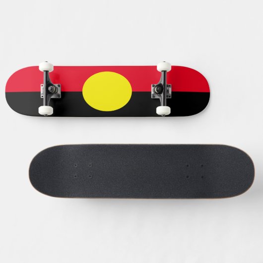 Skateboard planche de patinage de drapeau autochtone (Horz)