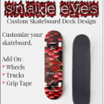 Skateboard Planche de planche à roulettes personnalisée Serpe<br><div class="desc">Serpent à bétail Plate-forme de planche à roulettes Professional Serpent rouge Skinned / Serpent à bosse en plein air Pont de planche à roulettes. Customisez la taille de votre tablier de skateboard lorsque vous commandez. Parfait pour : Skateboard, Jeu récréatif, Ramp Riding, Voyage de tous les jours et équitation. Non...</div>