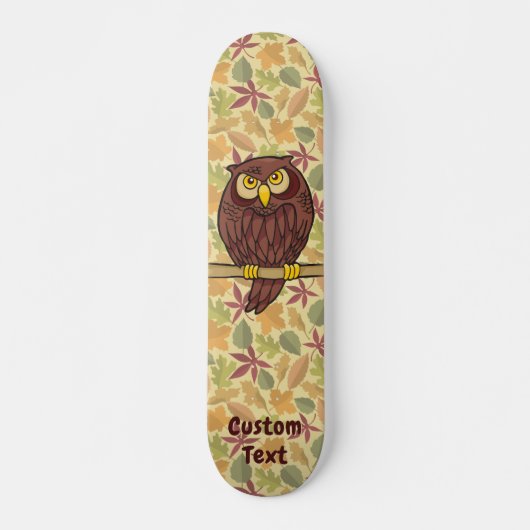 Skateboard Planche de skate-forme en dessin de hibou (Devant)
