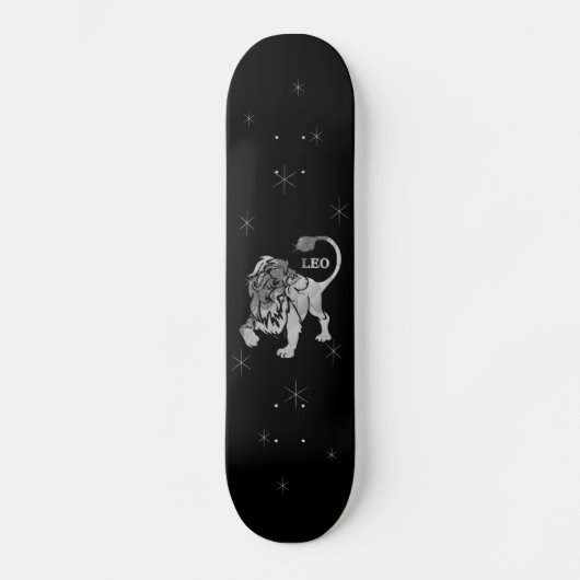 Skateboard Planche de skate-forme Leo Lion Silver Zodiac (Recto)