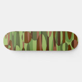 Skateboard Planche de skate-forme verte et Brown (Horz)
