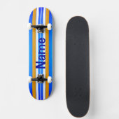 Skateboard Planche de surf bleue d'océan (Devant)