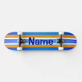 Skateboard Planche de surf bleue d'océan (Horz)