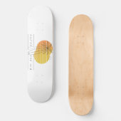 Skateboard Planche de Surf Coucher de Soleil Rétro Minimalist (Recto)