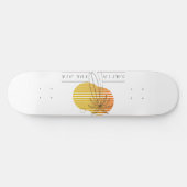 Skateboard Planche de Surf Coucher de Soleil Rétro Minimalist (Horz)