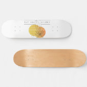 Skateboard Planche de Surf Coucher de Soleil Rétro Minimalist (Horz)