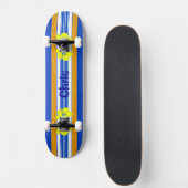 Skateboard Planche de surf hawaïenne de bleu de ketmie (Devant)