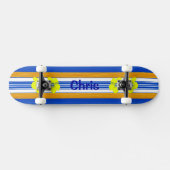 Skateboard Planche de surf hawaïenne de bleu de ketmie (Horz)