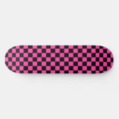Skateboard Planche de tableau de bord rose noir (Horz)