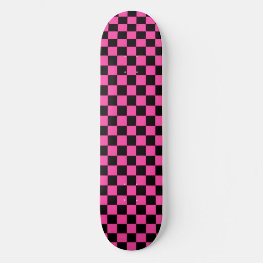 Skateboard Planche de tableau de bord rose noir (Recto)