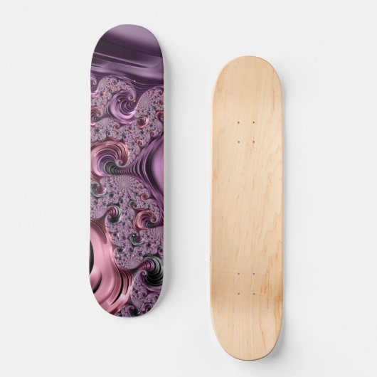 Skateboard planche en dentelle lavande (Recto)