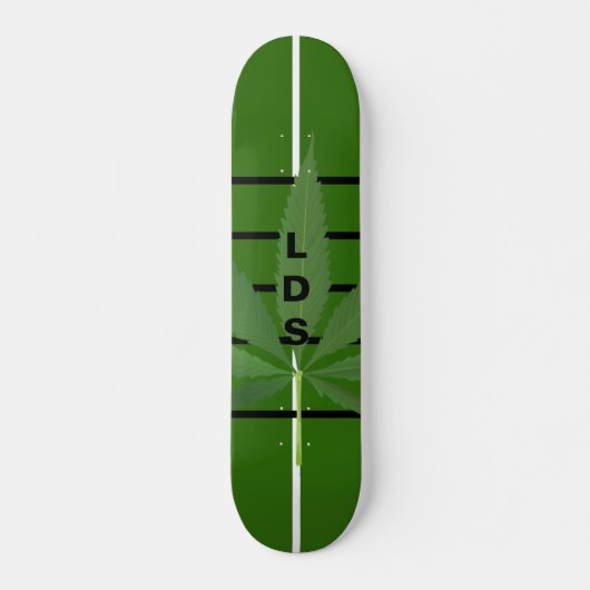 Skateboard Planche LDS Verte (Devant)