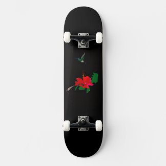 Skateboard Planche Nevoy Ryder Fleur d'Hibiscus & Colibri