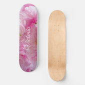 Skateboard Planche Rose, Violet, Fille, Blanc, Personnalisé, (Recto)