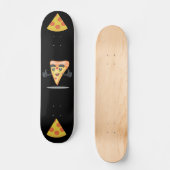 SKATEBOARD PLANCHER DE SKATEBOARDS NOIR PIZZA (Recto)