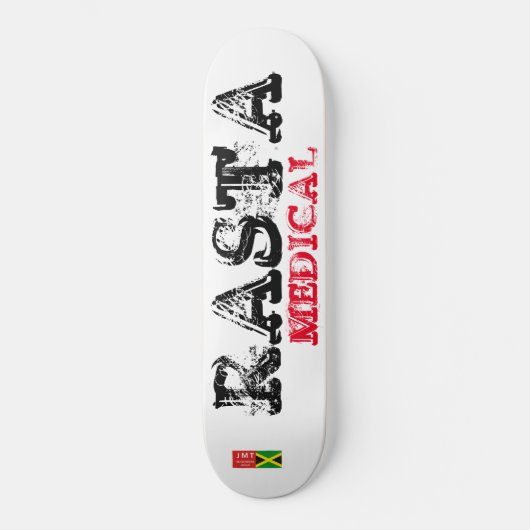 SKATEBOARD PLANCHERS MÉDICALES RASTA (Recto)