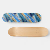 Skateboard planches de bois flotté bleu rouillé Thunder_Cove (Horz)