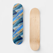 Skateboard planches de bois flotté bleu rouillé Thunder_Cove (Recto)