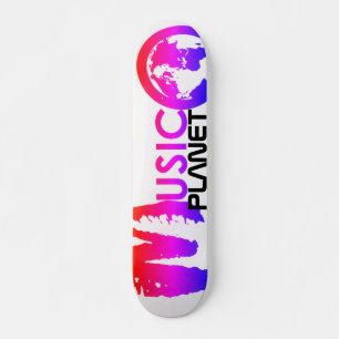 Skateboard PLANÈTE MUSICALE Planche à roulettes, plateau 7¾"