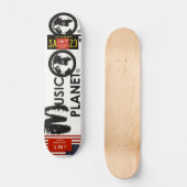 Skateboard PLANÈTE MUSICALE Skateboard, pont de 7 ¾ po (Recto)