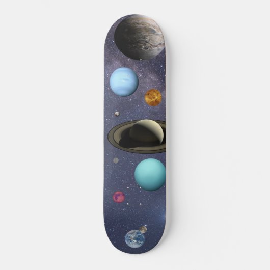 Skateboard Planètes du système solaire (Recto)