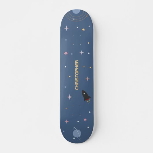 Skateboard Planètes et Rocket, Plate-forme spatiale (Devant)