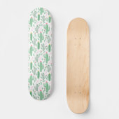 Skateboard Plante Cactus vert violet Motif (Recto)