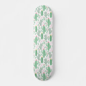 Skateboard Plante Cactus vert violet Motif (Devant)